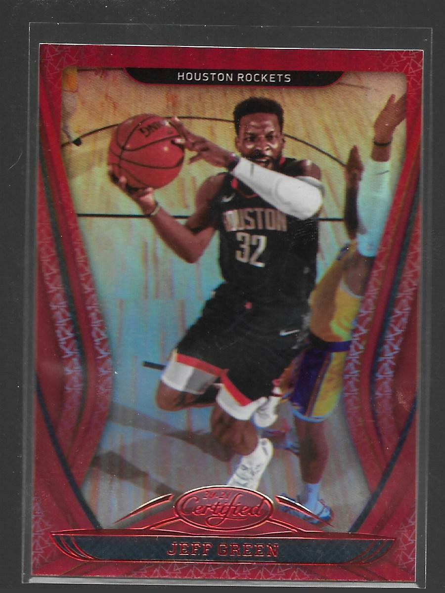 2020-21 Panini Certified Red Mirror Jeff Green #114 Houston Rockets