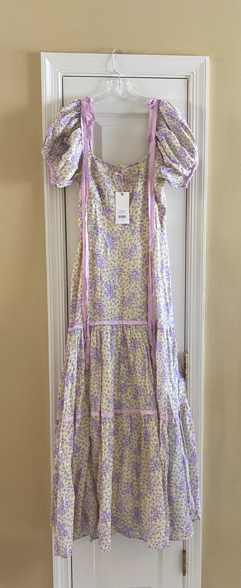 LOVESHACKFANCY Jessie Cotton Maxi Dress Size 4 | eBay