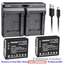 Kastar Battery Dual Charger for Panasonic CGA-S007  Panasonic LUMIX DMC-TZ3S