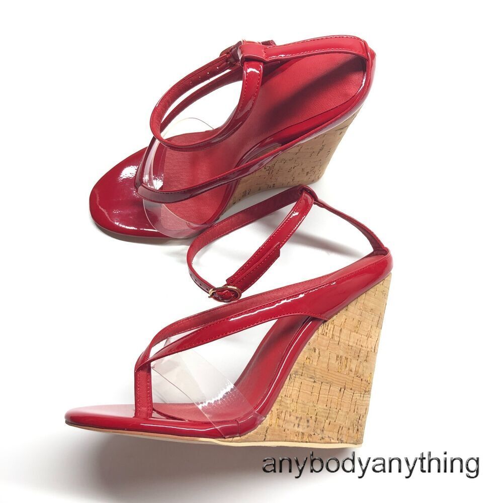 Summer Women's Flip Flops Wedge Sandals Peep Toe High Heels Shoes Ankle  Strap