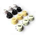 Stratocaster Tone & Volume Knobs – 18/24 spline – White, Cream, Mint, Black