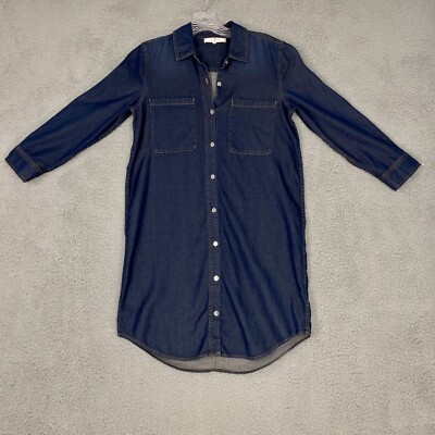 7 for all mankind denim shirt dress 7 For All Mankind Luxe denim shirt dress 7 For All Mankind