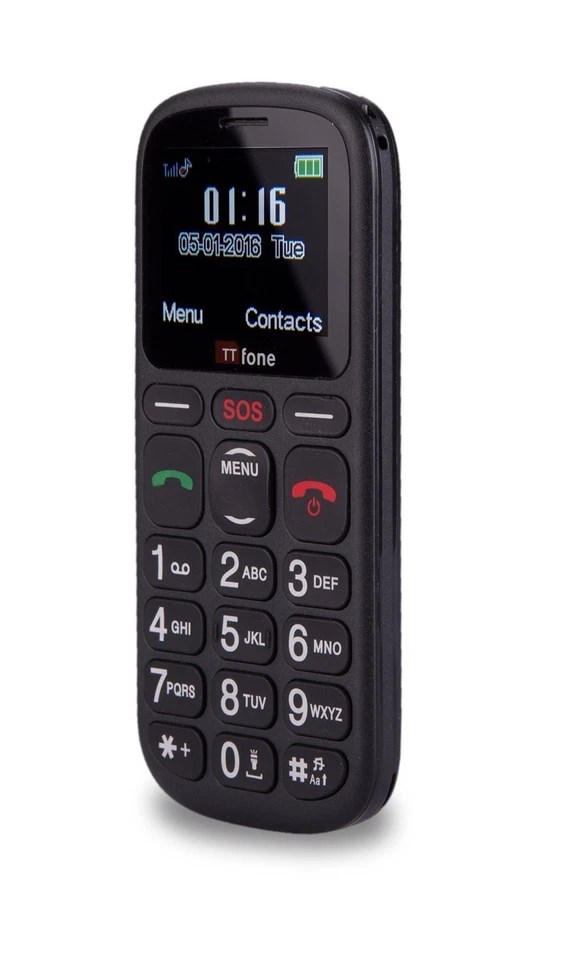 TTfone TT100 Comet Big Button Emergency Mobile Phone Senior Easy Black - 14day - Image 2 of 4