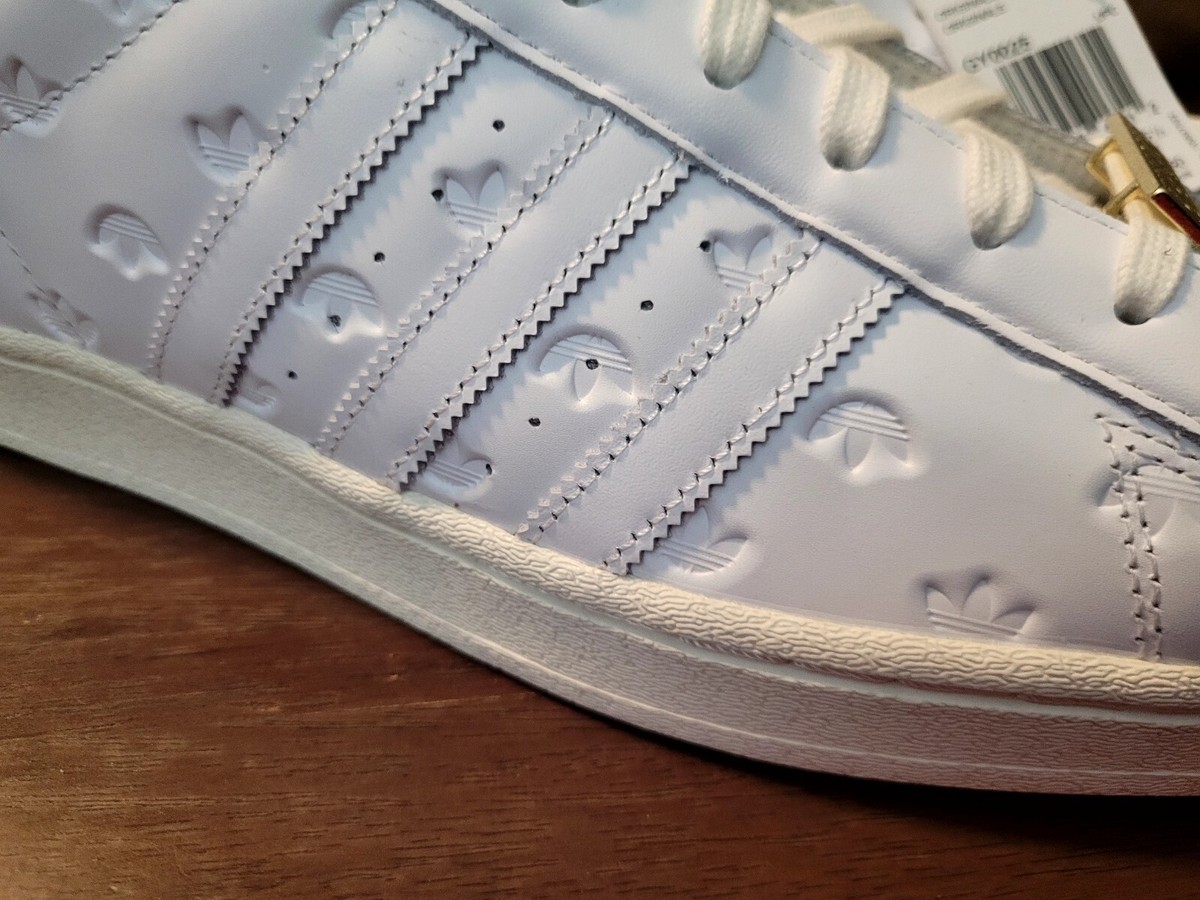 Adidas Superstar Original All Over Debossed Trefoils White GY0025