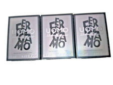 FERRAGAMO UOMO BY SALVATORE FERRAGAMO 0.17OZ/3ML EDT SPLASH MINI MEN LOT OF 3
