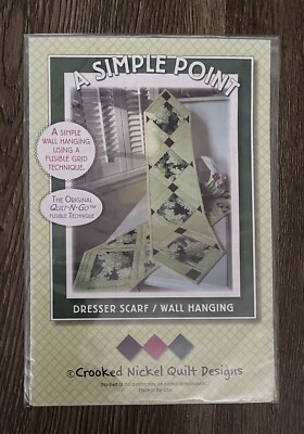 Simple Point Dresser Scarf Wall Hanging Crooked Nickel Quilt Designs 8x36