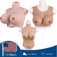 Realistic Silicone Breast Forms Fake Boobs For Crossdresser Drag Queen C-G Cup