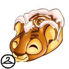 Neopets - Kougra Cinnamon Roll ! - WEARABLE - Virtual Item [Fastest + Safest]