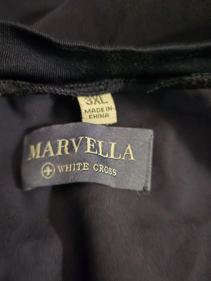 Marvella by White Cross 磨砂上衣 XL 码海军蓝带拉伸边-28.5 码/L 29 — 第 4/4 张图片