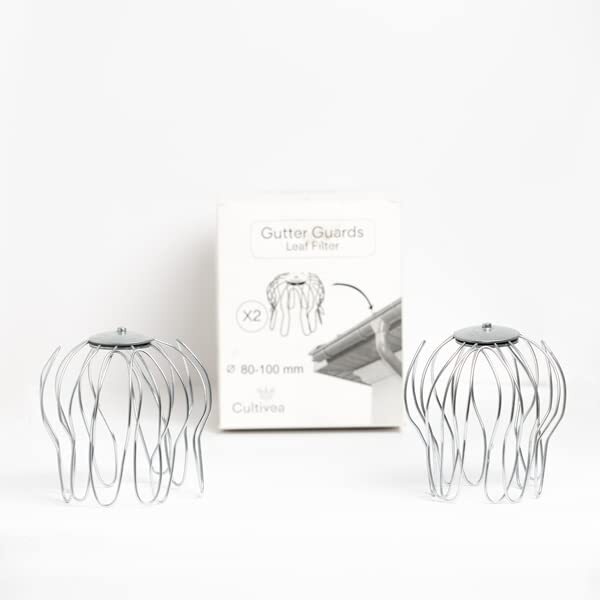 Cultivea - Protezione della grondaia in acciaio zincato (da 80 mm a 100 (M1p)