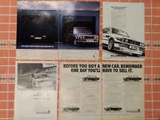 BMW E30 3 series M3 and Alpina C1 2.3 job lot of 4 original adverts 1980's