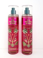 Bath Body Works Pink Pineapple Sunrise Fine Fragrance Body Mist 8 oz Set of 2