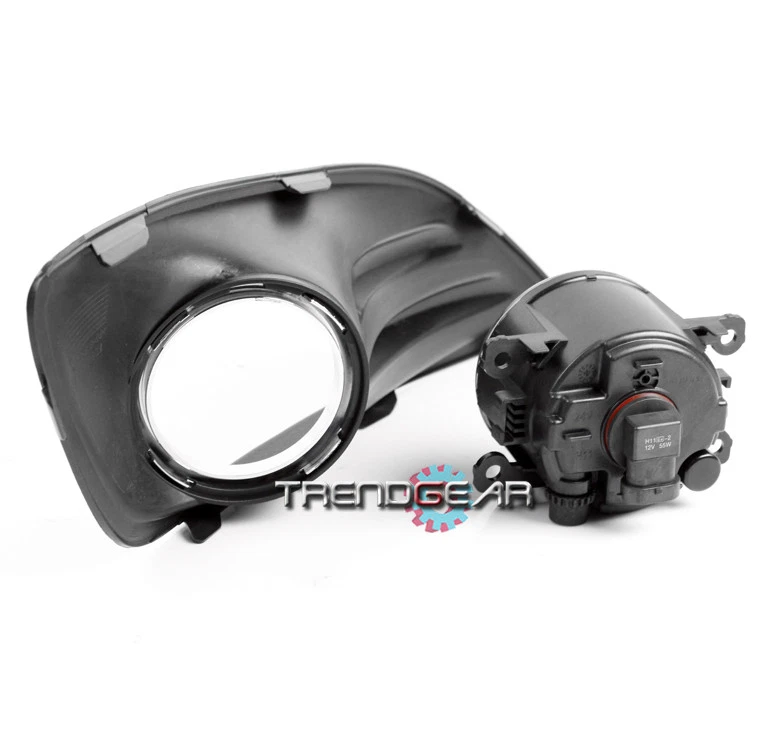 2014-2018 FORD FIESTA BUMPER DRIVING FOG LIGHT LAMP CHROME W/BULB+COVER+HARNESS - Image 3 of 4