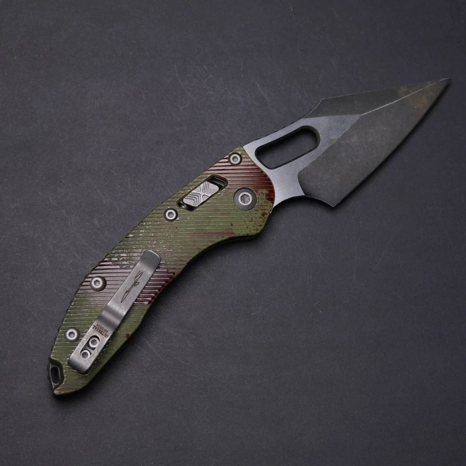 Micro-tech Stitch Manual Outbreak - Fluted Aluminum Scales / M390MK - Image 2 of 4