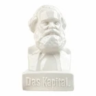 Kikkerland Stoneware Das Kapital Coin Box White Karl Marx Money Box Piggy Bank