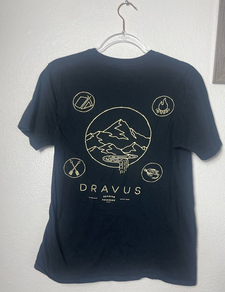 Dravus Black Heading Nowhere Camping Skating Zumiez T-shirt Medium