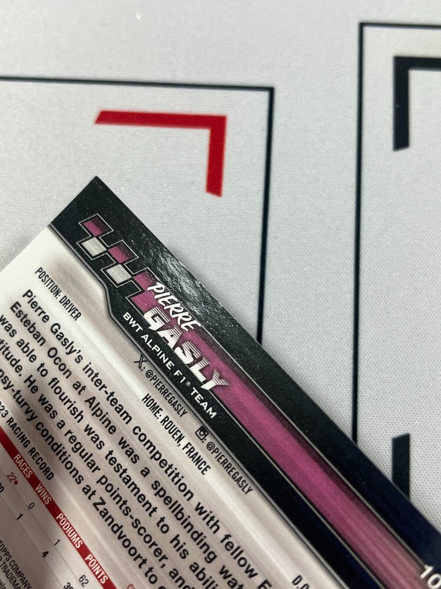 F1 Topps 2024 パドックパス ピエール・ガスリー F1 Topps 2024 パドックパス ピエール・ガスリー