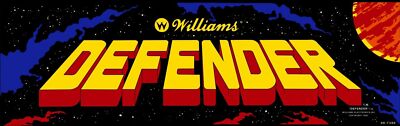 Defender Arcade Marquee For Reproduction Backlit Sign