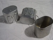 Original Swiss Army Military Canteen Drinking Cup M84 Mess Kit