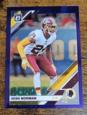 2019 Panini Donruss Optic Josh Norman FOTL Purple Stars Rare /25 Commanders SSP