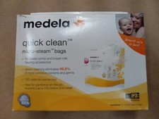 Medela Breast Feed Quick Clean Micro-steam Bags 5 Count 100 Uses