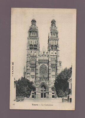 TOURS - Die Kathedrale (D296) Schwarzweiß Postkarte