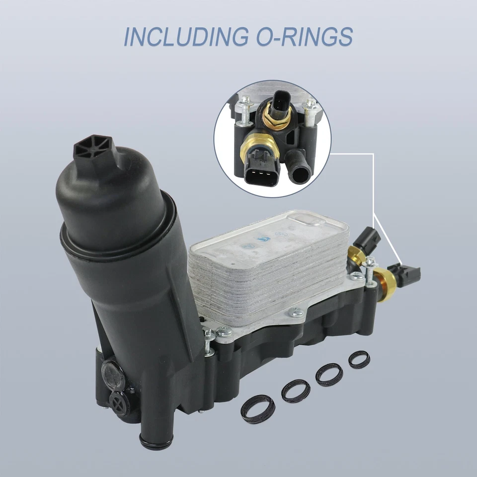 Adaptador de montaje de carcasa de enfriador de filtro de aceite apto para Chrysler Dodge Jeep Ram 3,6 L Foto 3 de 4