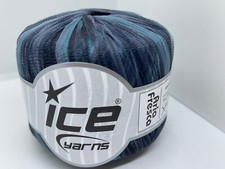 Teal Blue Black Grey Aria Fresca Sheer Net Ribbon Yarn 78056 Ice 25g 174y DK