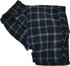 Perry Ellis Blue Plaid Men's Lounge Pants Sleepwear Black Size S