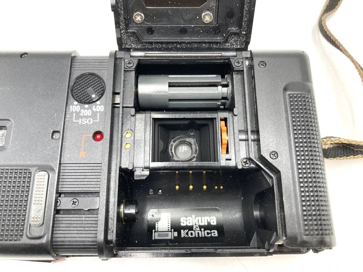 Konica Recorder Red Half Frame 35mm Point & Shoot Film Konica Recorder Red Half Frame 35mm Point & Shoot Film