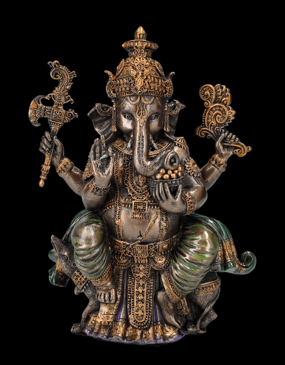Ganesha Figure - Elephant Hindu God - Spiritual Gift Wisdom & Success