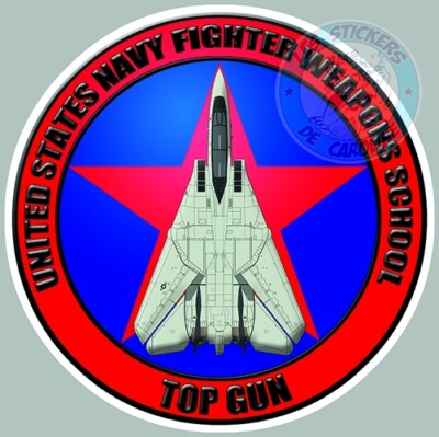 AUFKLEBER TOMCAT F14 TOP GUN MARINE KÄMPFER WAFFEN SCHULE STICKER USA TB130