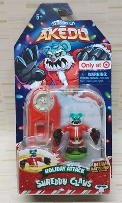 LEGENDS OF AKEDO SHREDDY CLAWS HOLIDAY ATTACK FIGURE MINI BATTLING WARRIORS