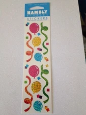 HAMBLY STUDIOS STICKERS GLITTERS SHIMMERS PARTY BIRTHDAY BALLOONS STREAMERS NEW