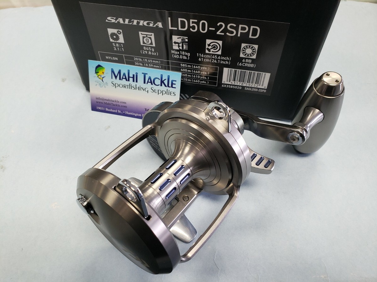 DAIWA - ソルティガLD Saltiga LD50 2speed Daiwa Saltiga Lever Drag Two Speed Reels – CharkBait!