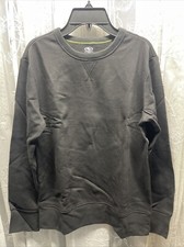 Athletic Works Boys Fleece Sweat Shirt Crew Size XL 14-16 Black NWT SKU 100