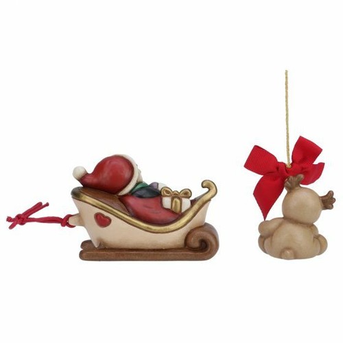 THUN Set slitta 2017 con pinguino e addobbo renna originale fuori produzione - Foto 2 di 3