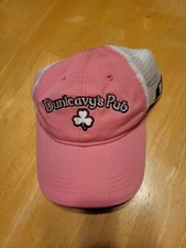 Dunleavey's Pub Ladies Baseball Cap Pink with White Mesh