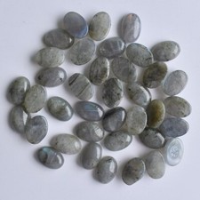 Wholesale 100pcs 10x14mm Natural Labradorite Stone Oval CAB CABOCHON DIY Jewelry