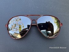 Vintage Made in KOREA Aviator Sunglasses with Mirrored Glass Lenses