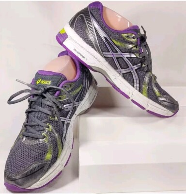 Asics Womens Gel Exalt T379N Grey & Purple Running Shoes Sneakers Size 7m