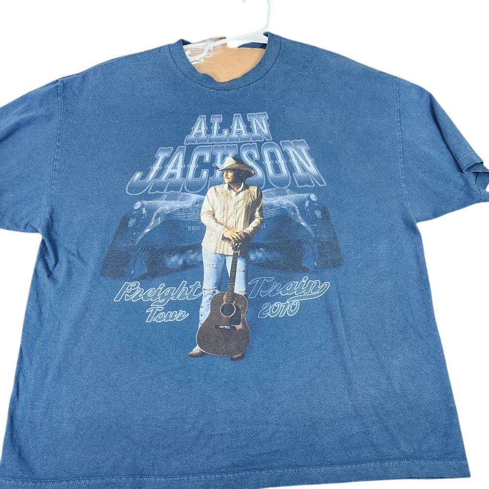 Alan Jackson Freight Train Tour 2010 Concert T-Shirt Country Music Memorabilia