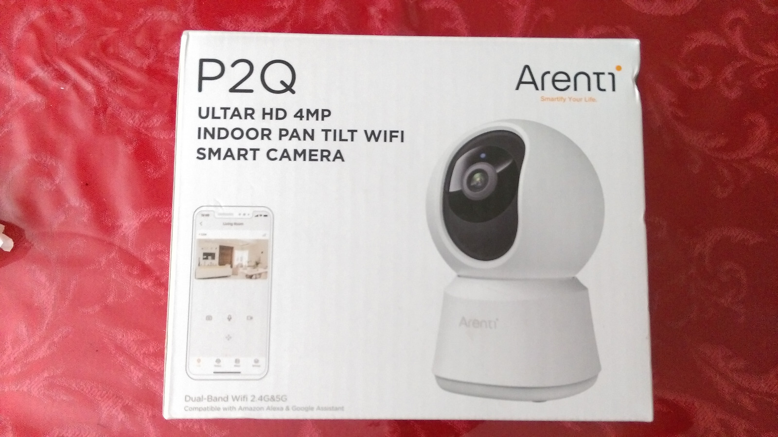 1080P Arenti 4MP Security Camera, P2Q Baby Monitor, 5G&2.4G WiFi Pet Camera, Mot-image