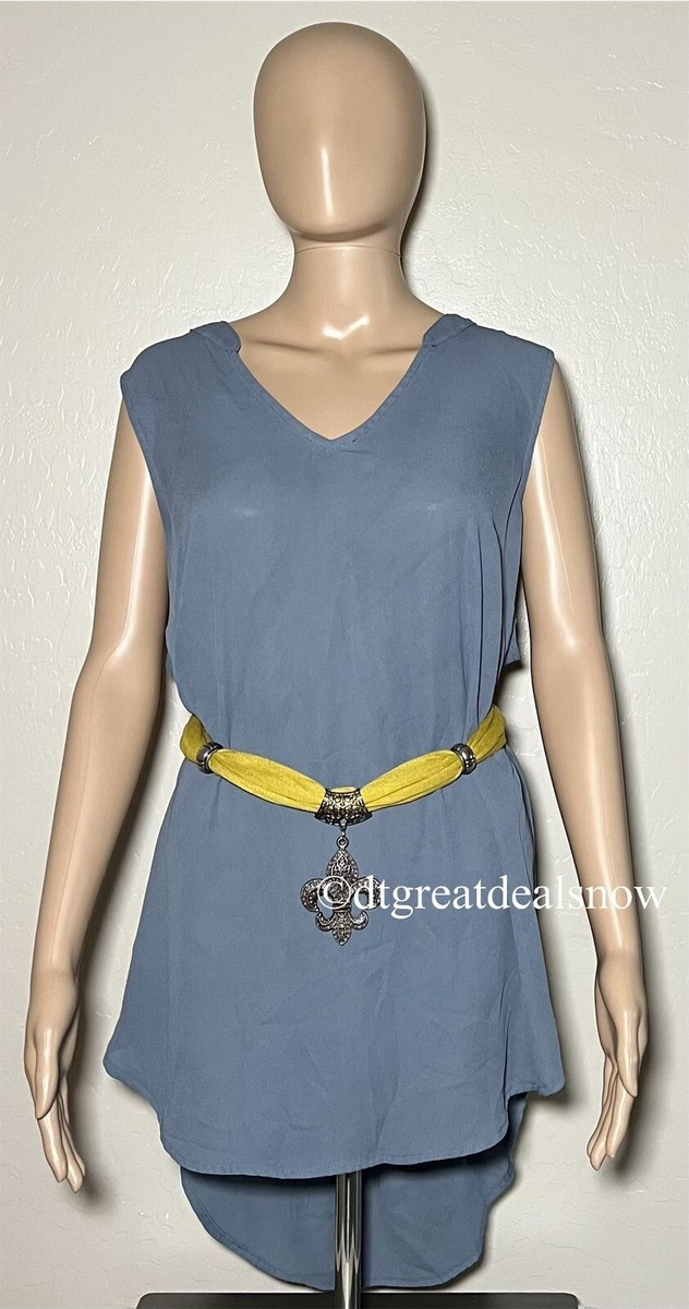 Belt Fringe Wrap Tie Around Boho Hippie Mustard Yellow Beads  display picture 3