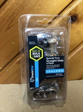 4 Pack Sharkbite Pex 1/2" X 3/8" OD -Straight Stop VALVE 1/4 Turn New