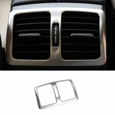 Cubierta de ventilación de salida de aire fila trasera de titanio plateado para Benz Clase C 2007-2014