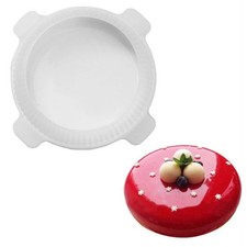 1set Round Silicone Cake Mold For Mousses Ice Cream Chiffon Cakes Baking PZKt1