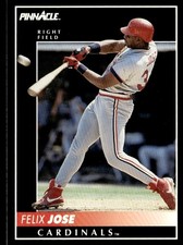 1992 Pinnacle Felix Jose St. Louis Cardinals #159
