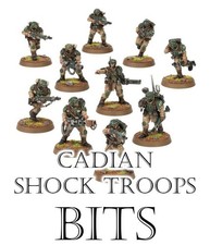 Warhammer 40k Cadian Shock Troops Bits, Bit, Astra Militarum, Imperial Guard