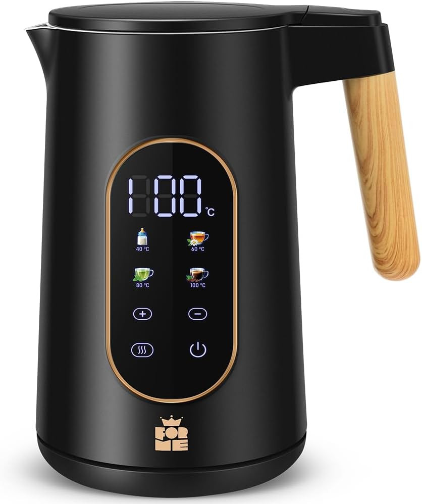 Bollitore ForMe 1.7L Acciaio Inox: Design Smart e Controllo Temperatura